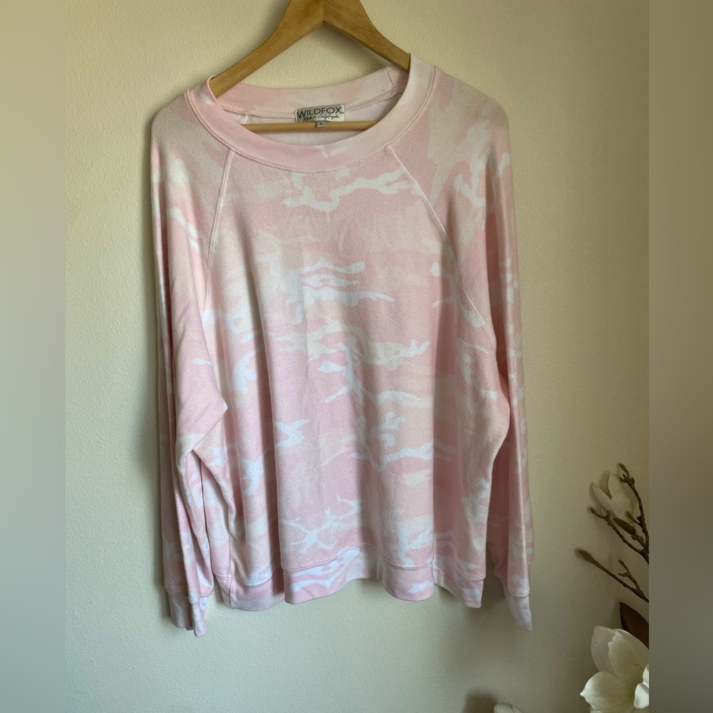 Pink Camouflage super soft long sleeve Wildfox